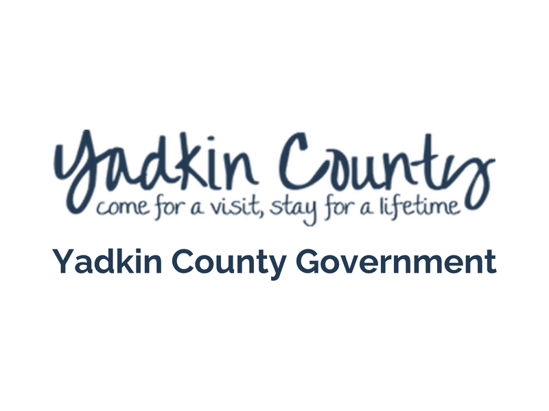 Yadkin County Logo. Image text says: Yadkin County Government.