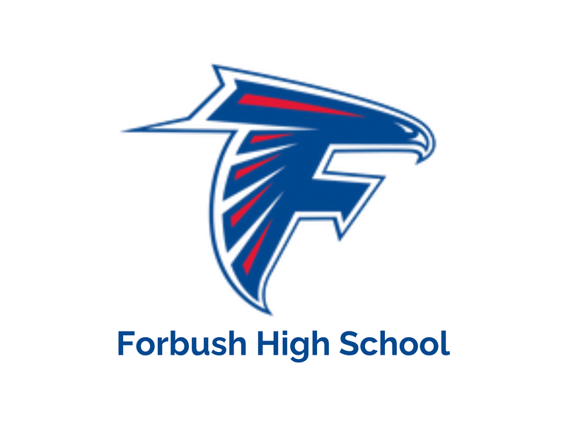 Forbush High School Logo. Image text says: Forbush High School.